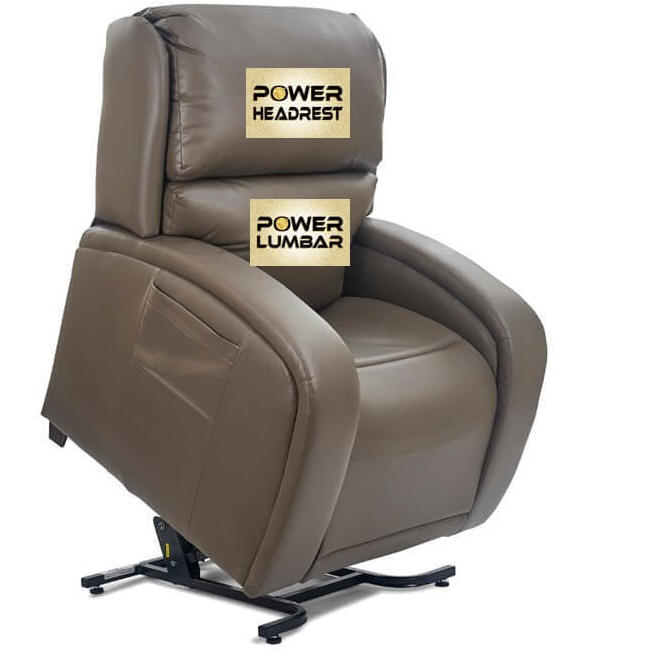 Tempe Twilight lift chair with power lumbar and pillow by Golden Technologies